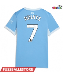 Günstige Manchester City Iliman Ndiaye #7 Heimtrikot Damen 2026-27 Kurzarm
